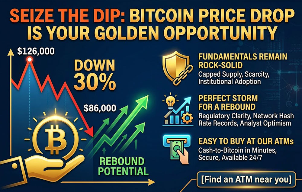 Seize the dip: Why the recent Bitcoin price drop is your golden opportunity to buy